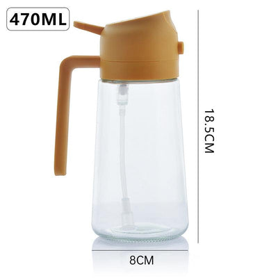 2-in-1 Kitchen Olive Oil Dispenser, Oil Sprayer, Grilling & Picnic Tools