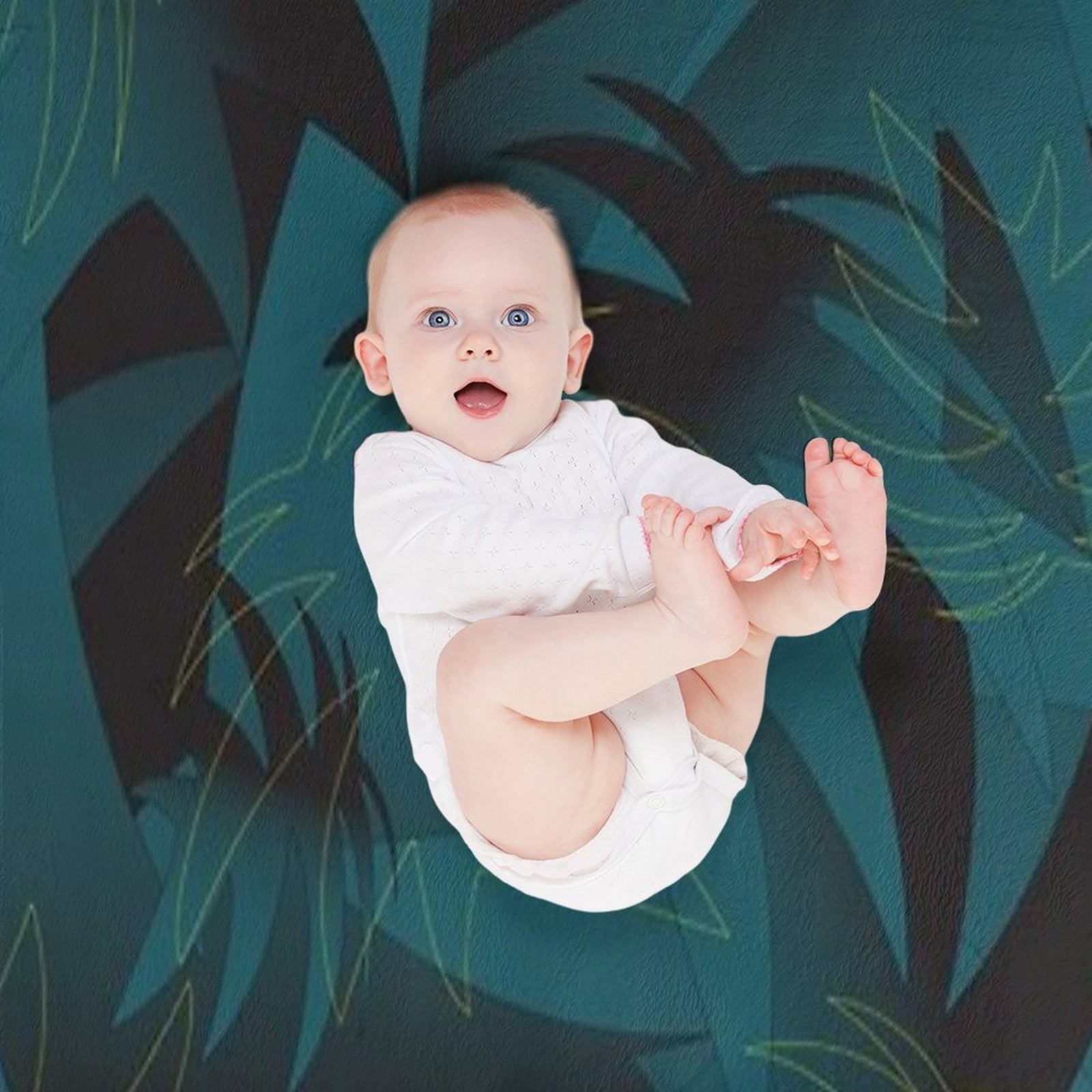 Tropical Pattern Comfort Throw Blanket