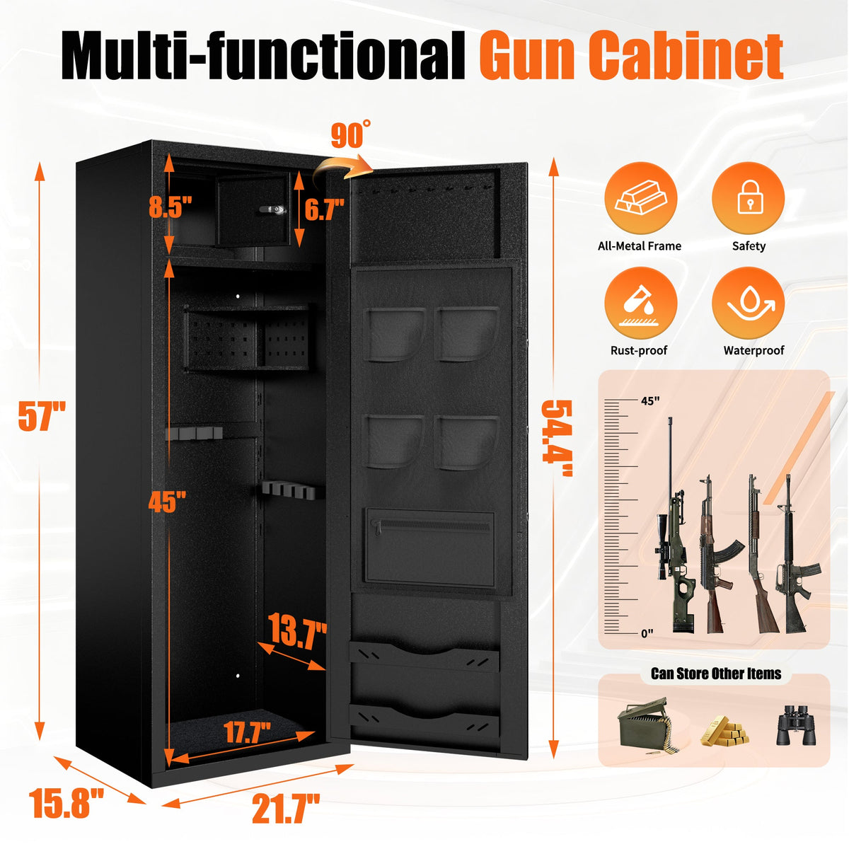 Biometric Large Gun Safe - 57