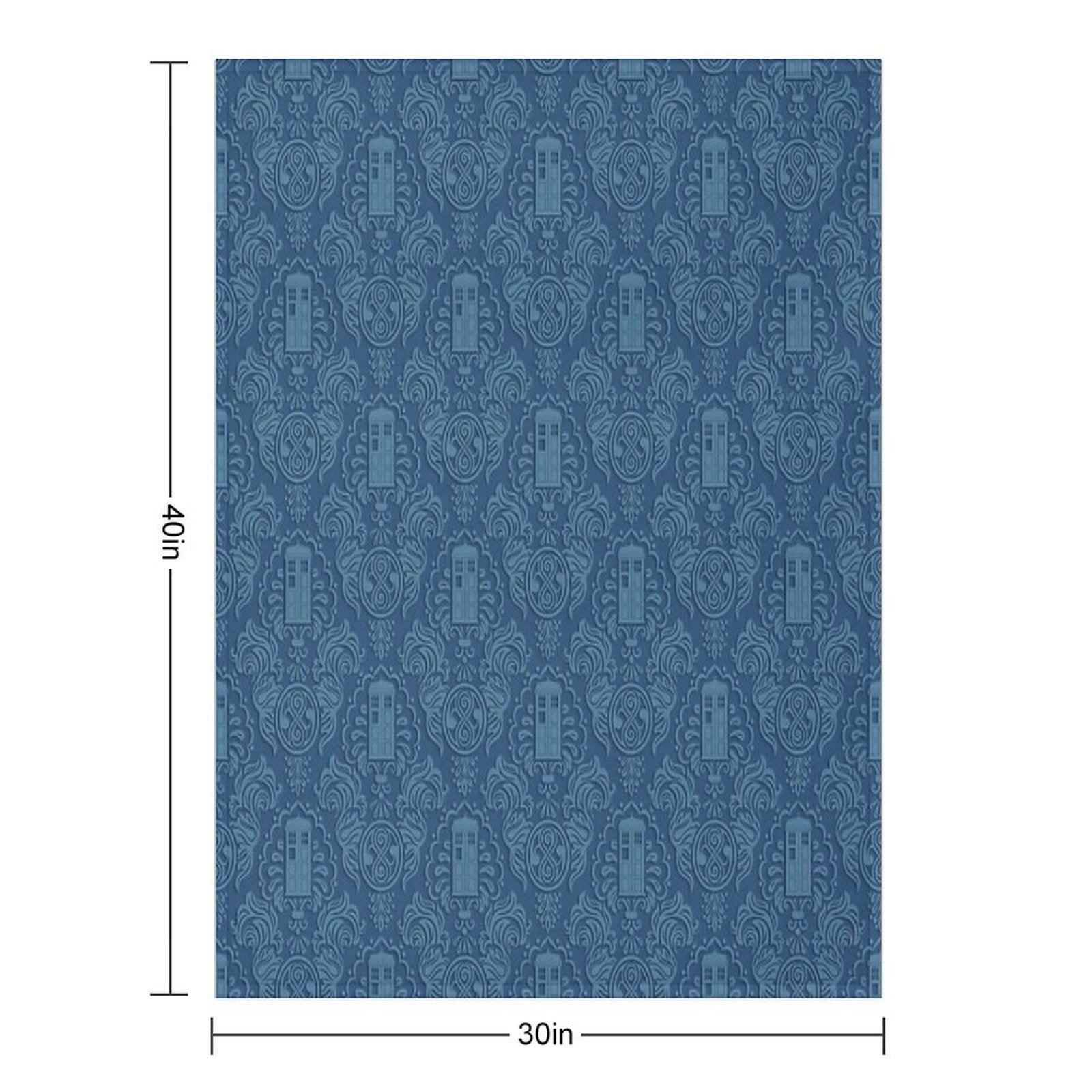Doctor's Damask Throw Blanket