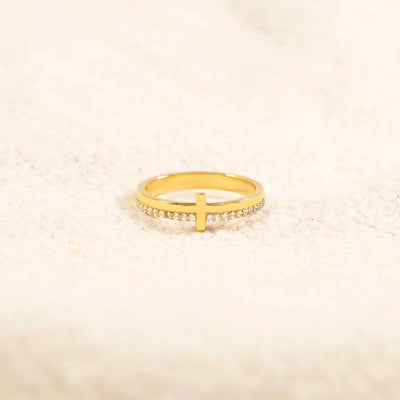 925 Sterling Silver Cross Ring