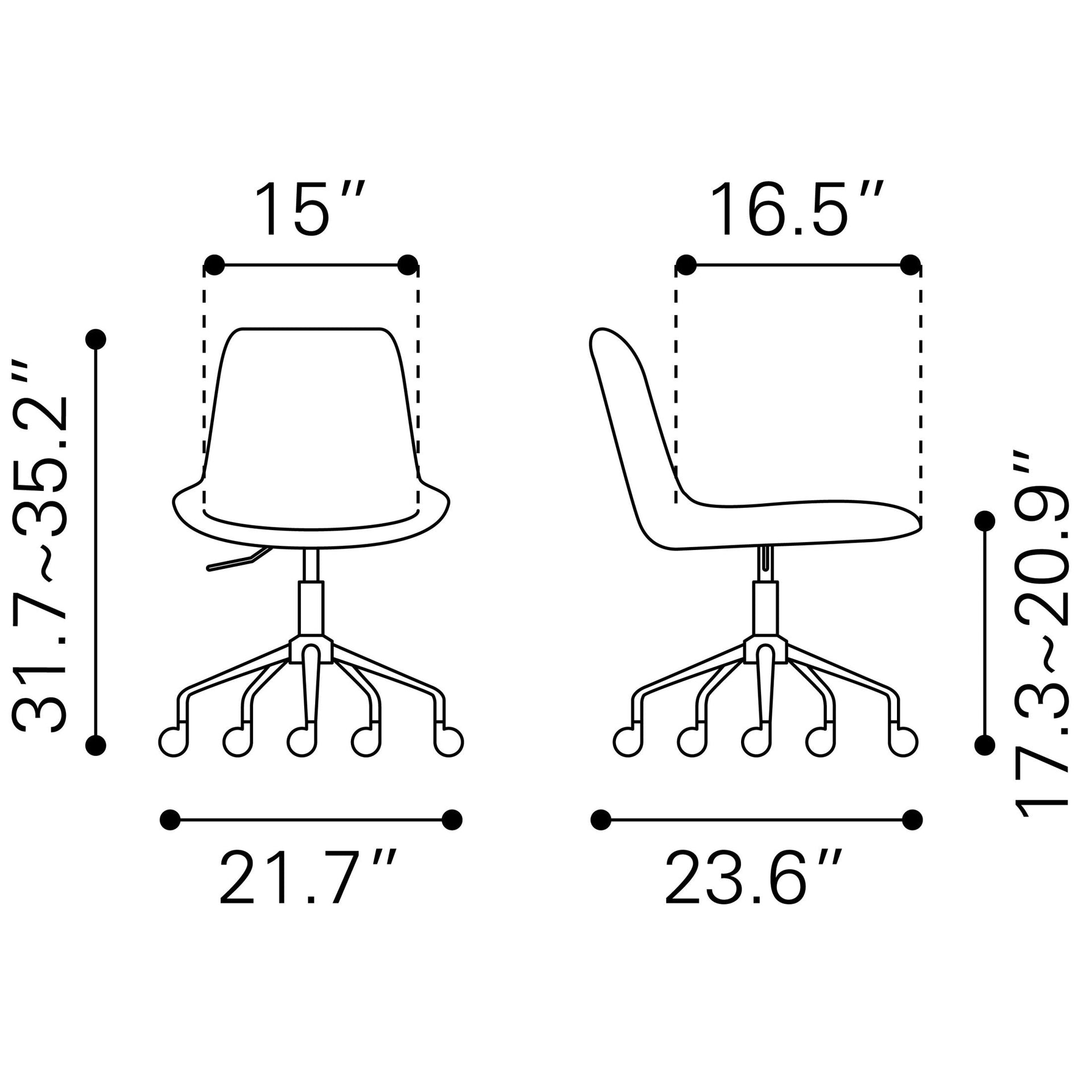 Byron Office Chair Brown