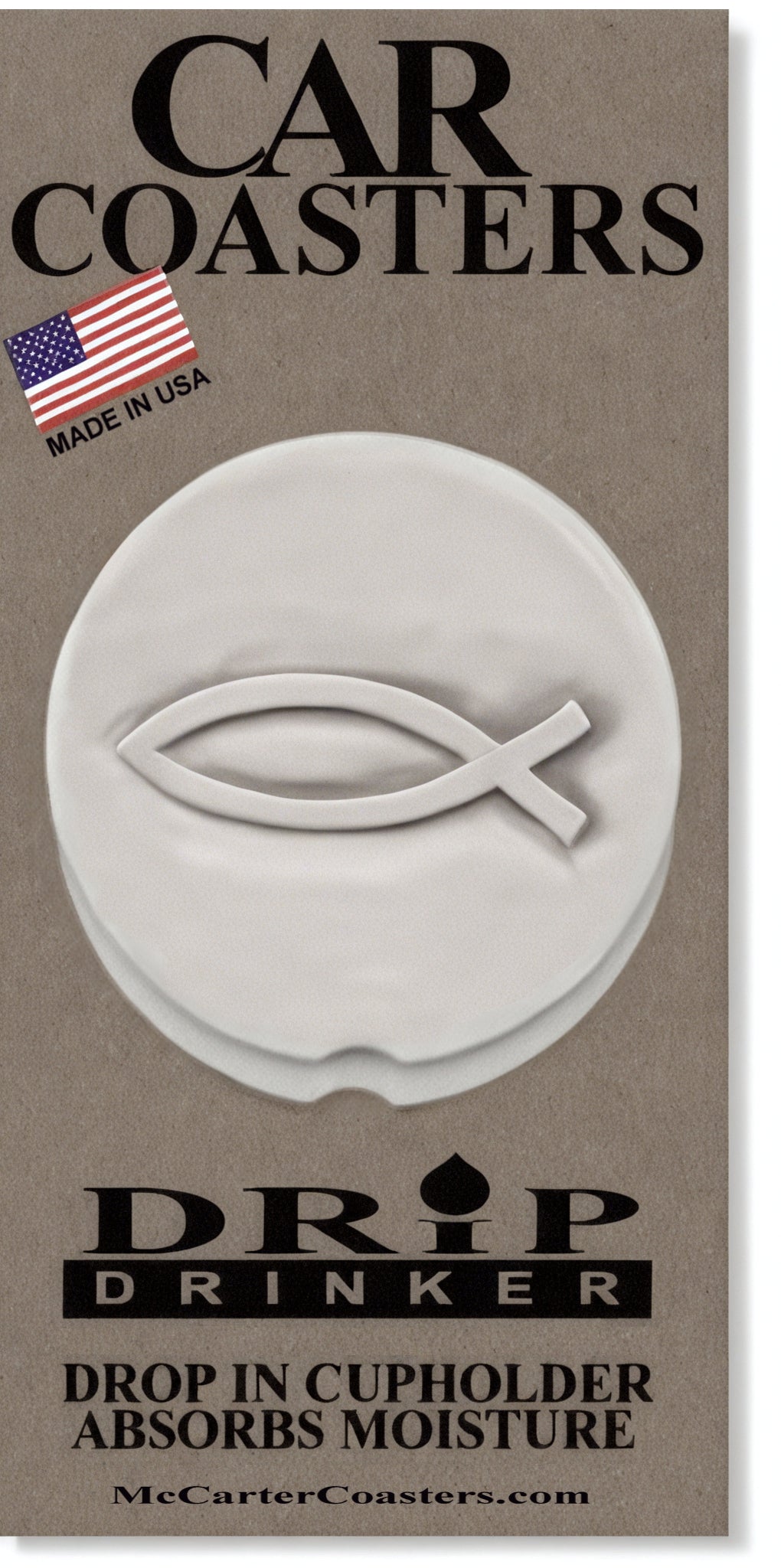 Jesus Fish Car Coasters