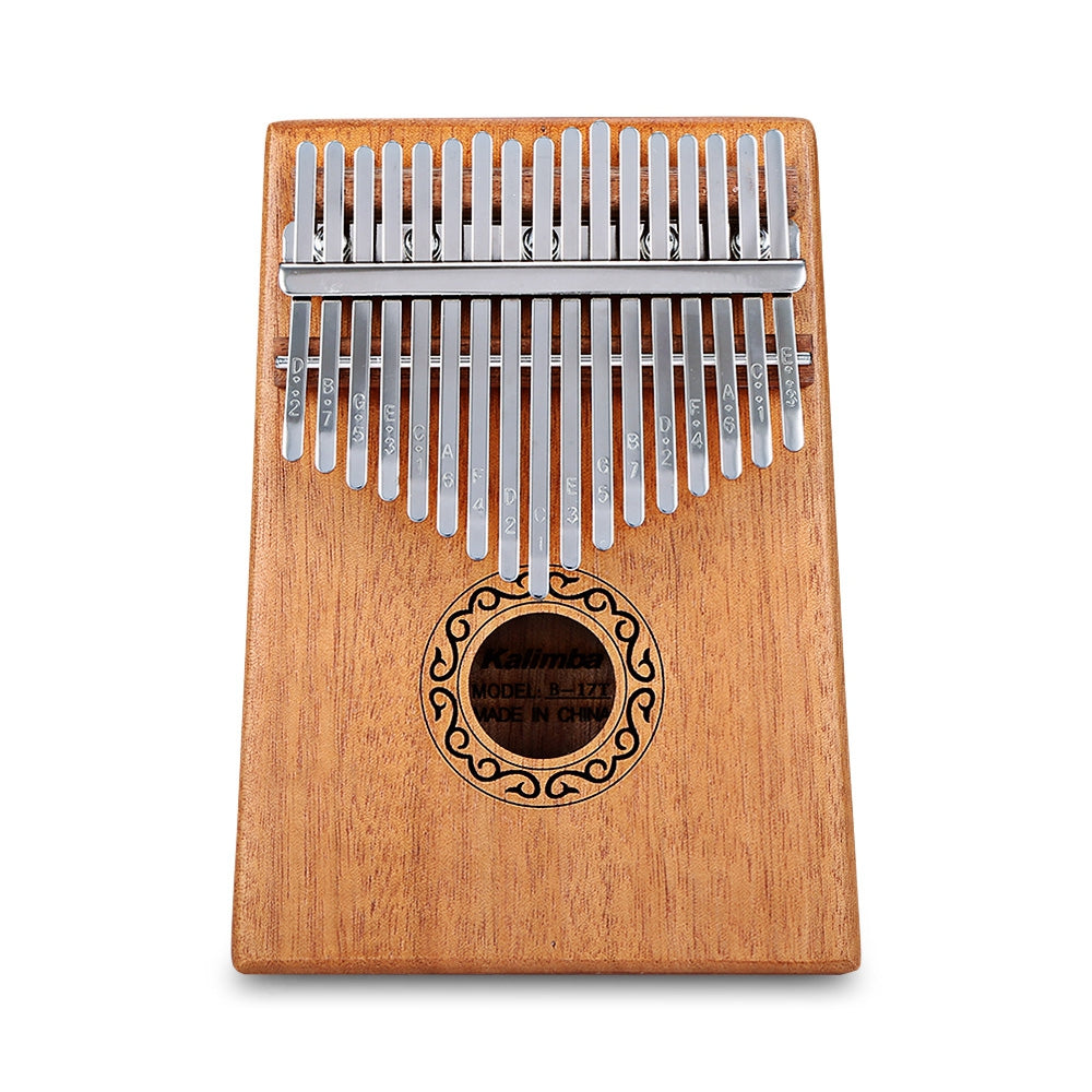 B - 17T 17 Keys Kalimba Thumb Piano Mahogany Body Musical Instrument