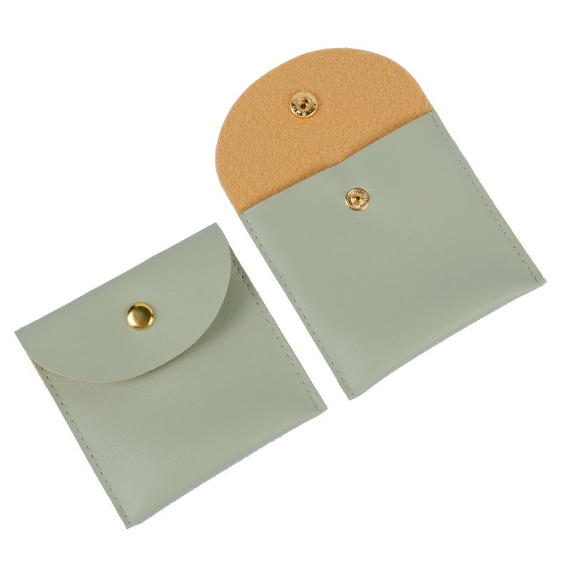 Jewelry bag leather buckle storage bag