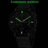 LIGE Fashion Mesh Strap Waterproof Men's Watch