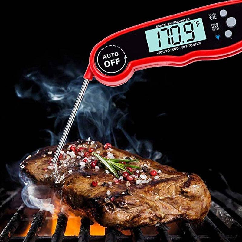 Meat Thermometer – Instant Read Digital Food Thermometer for Accurate BBQ Cooking