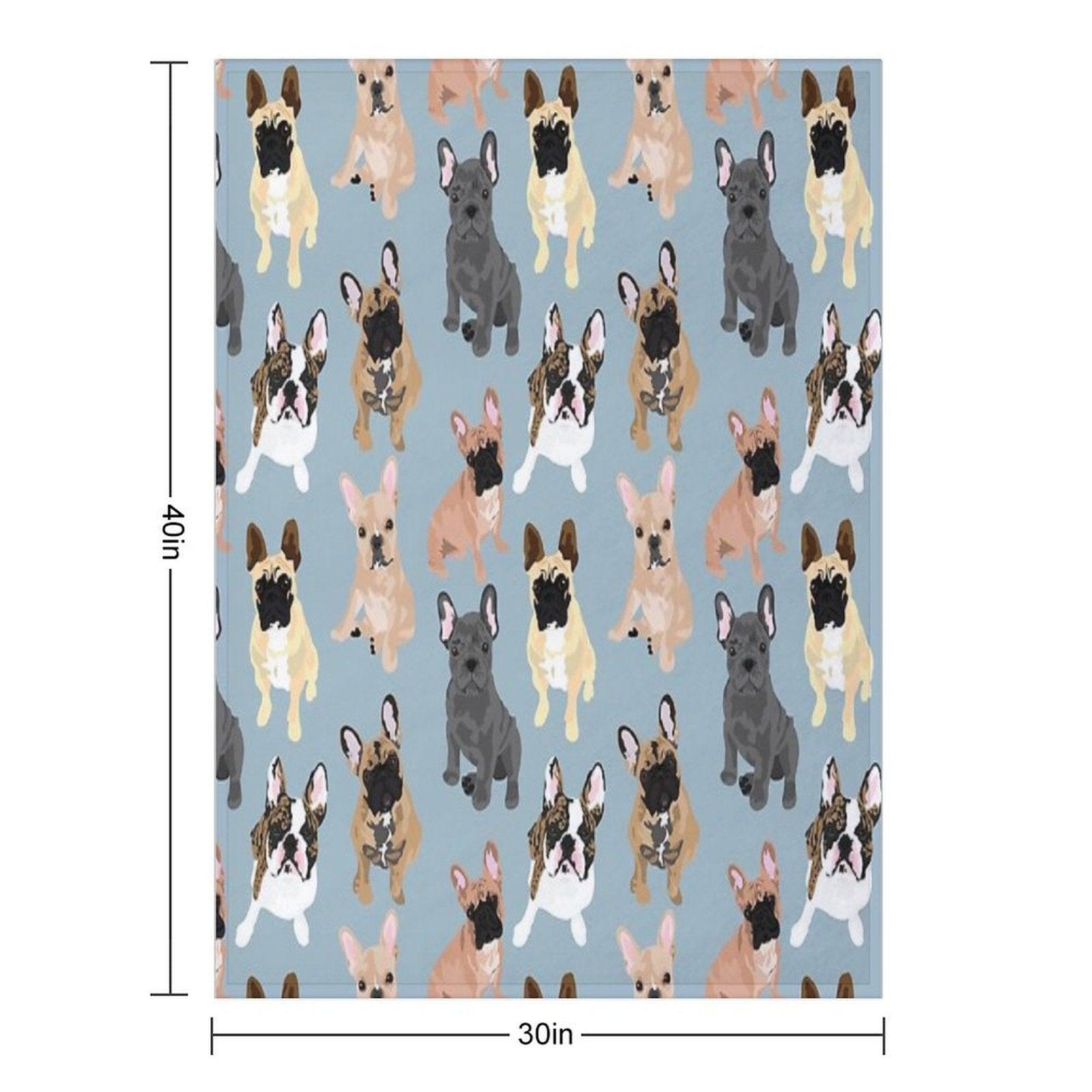FRENCH BULLDOGS Throw Blanket