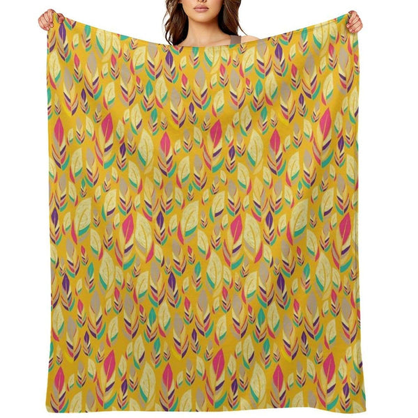 Dancing Feathers Throw Blanket