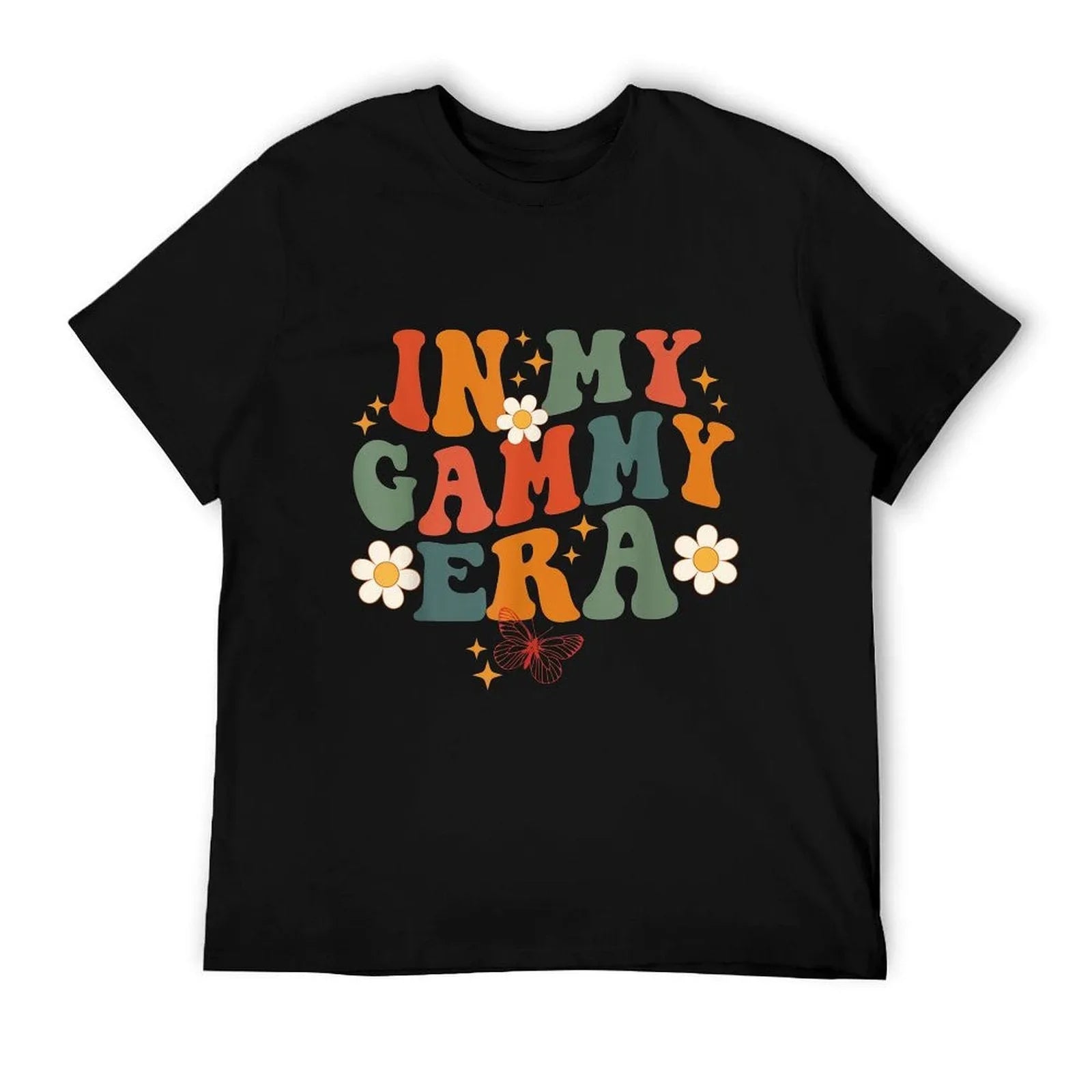In My Gammy Era Retro Groovy Family Grandma Mother's Day T-Shirt