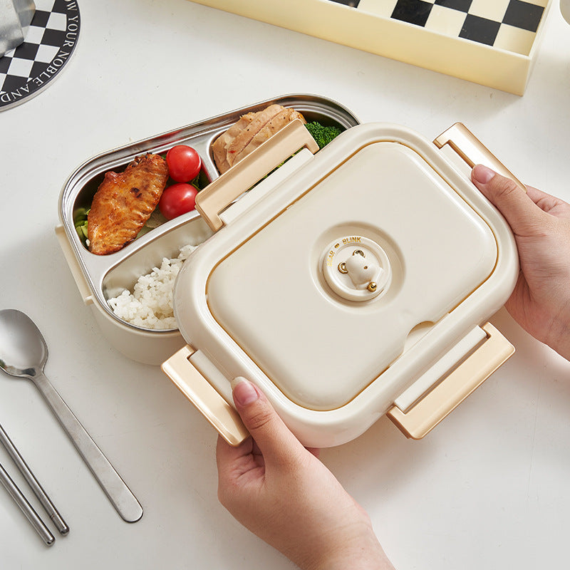 Microwaveable 304 food grade stainless steel insulated lunch box