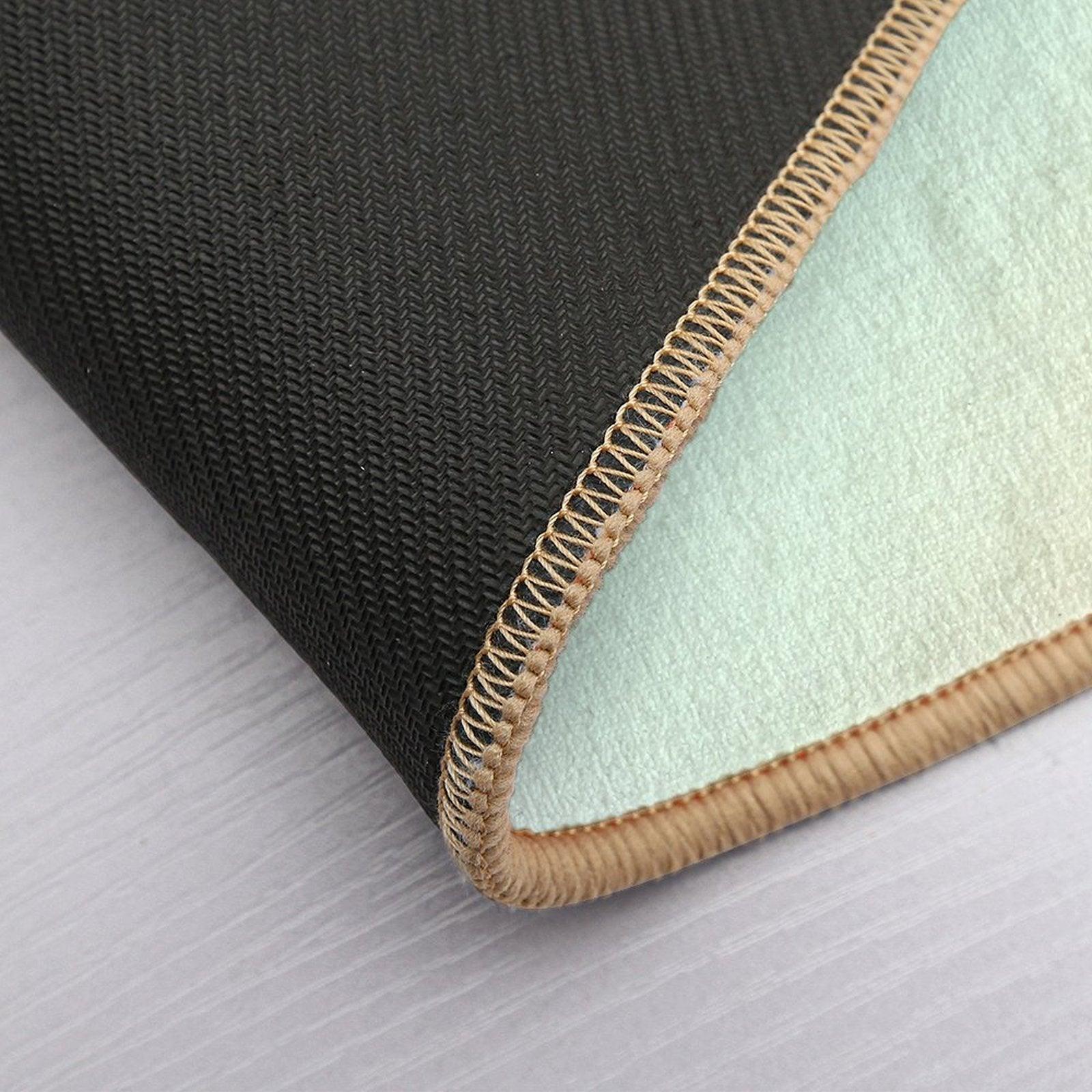 Pale Pastel Rainbow Gradient Design Bath Mat
