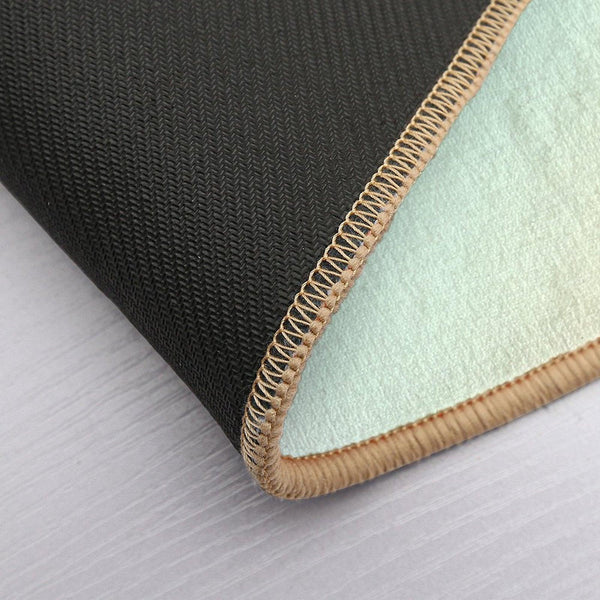 Pale Pastel Rainbow Gradient Design Bath Mat