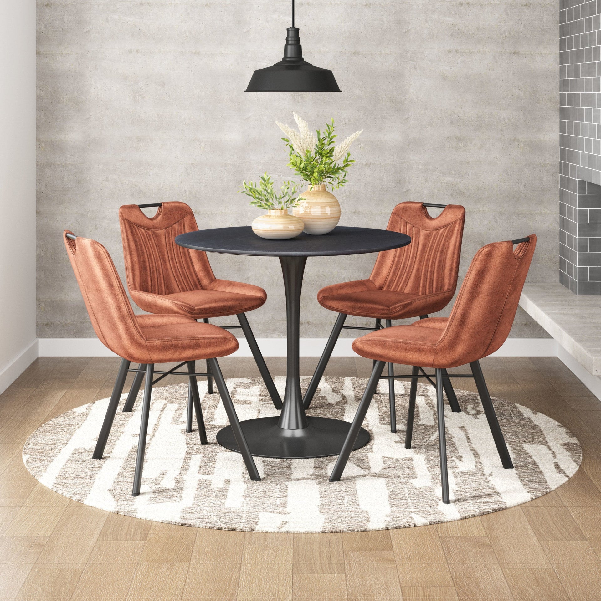 Zuo Modern Tyler Dining Chair (Set of 2) Brown