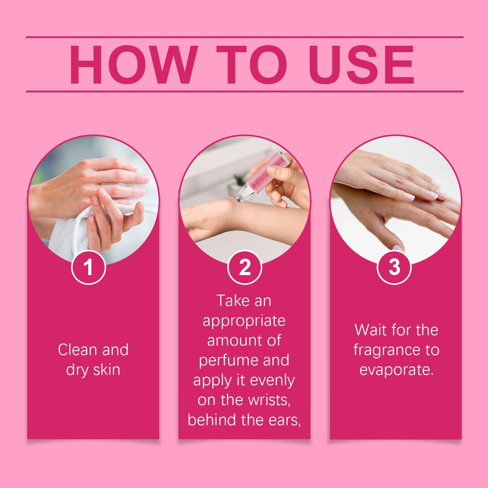 Rose Light Perfume Natural Fresh Light Fragrance Portable Lasting Fragrance Women Exude Charm Perfume