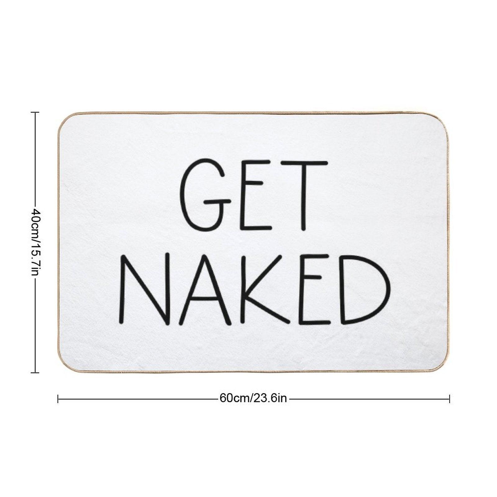 Get Naked White Bath Mat