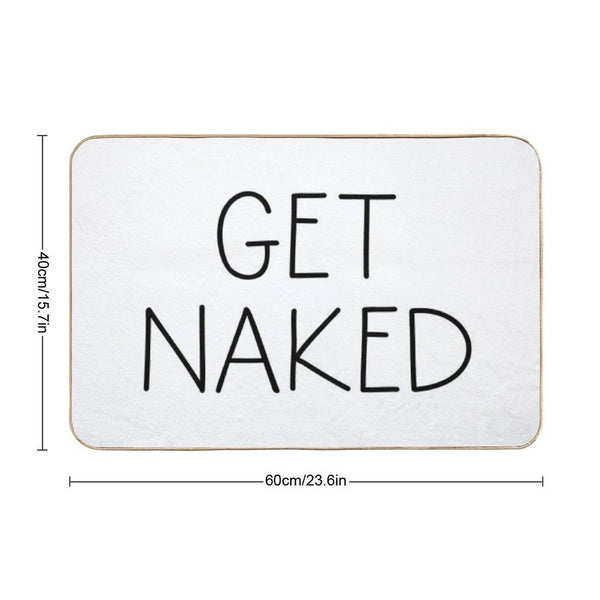 Get Naked White Bath Mat