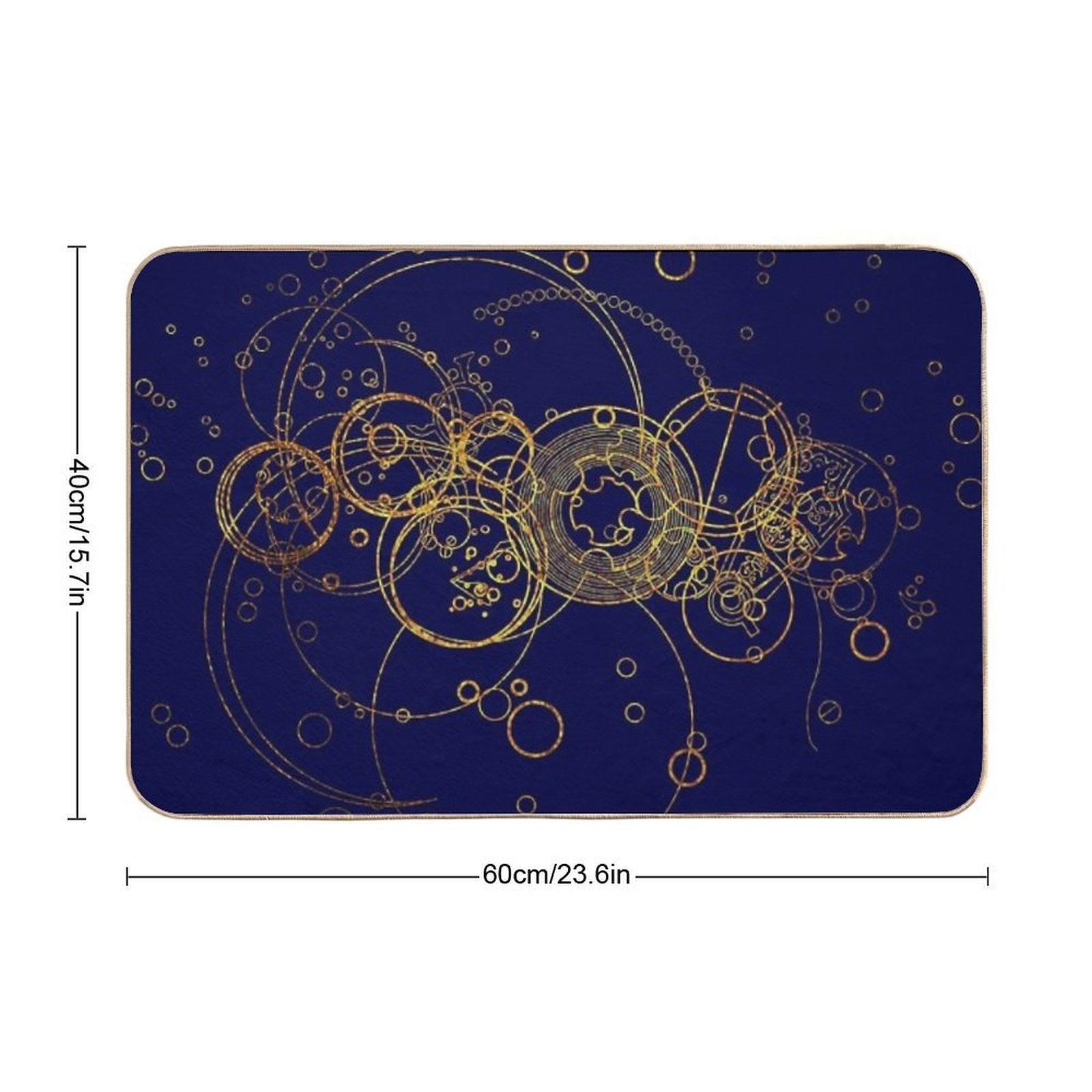 Time Lord Writing -  Transparent Bath Mat