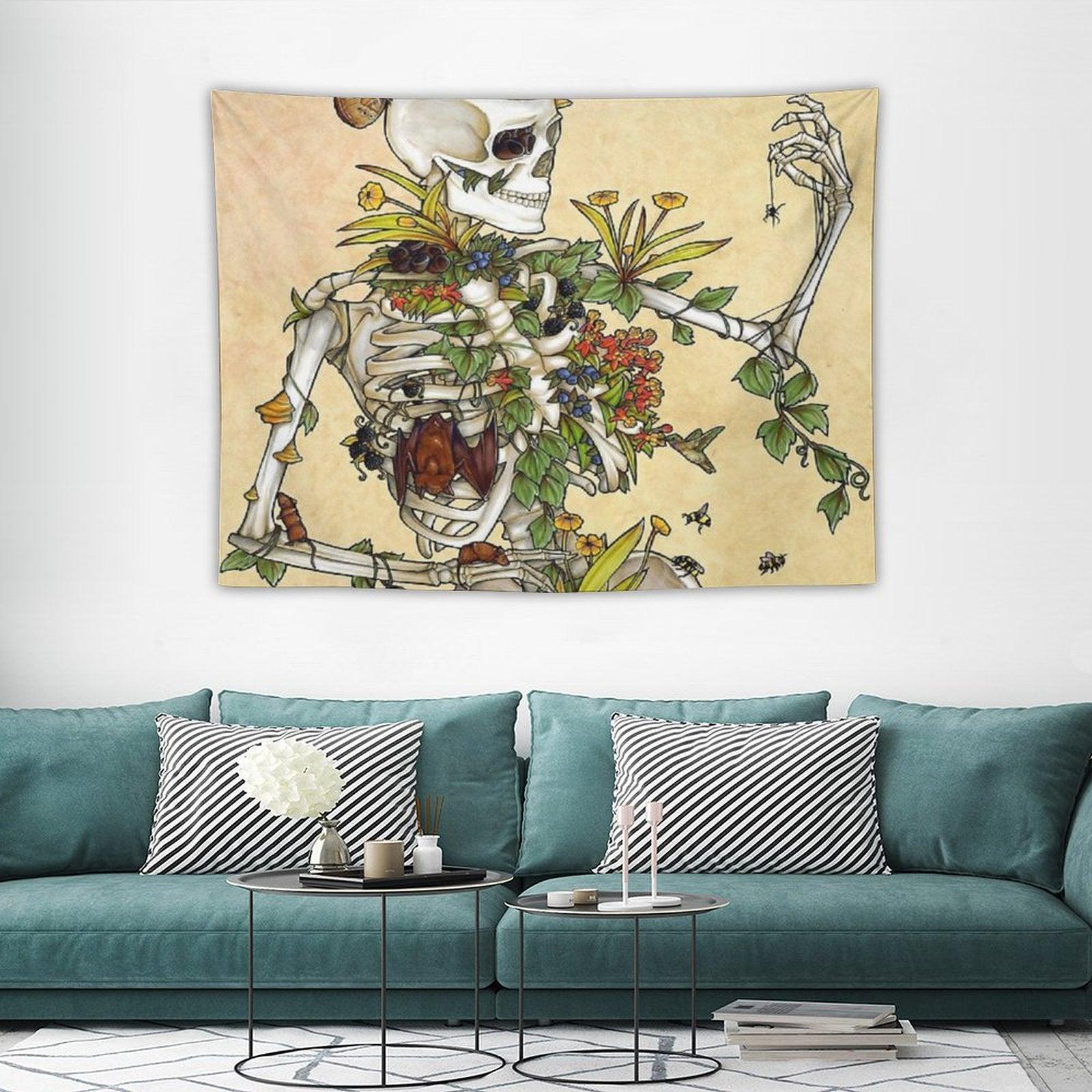 Bones And Botany Tapestry
