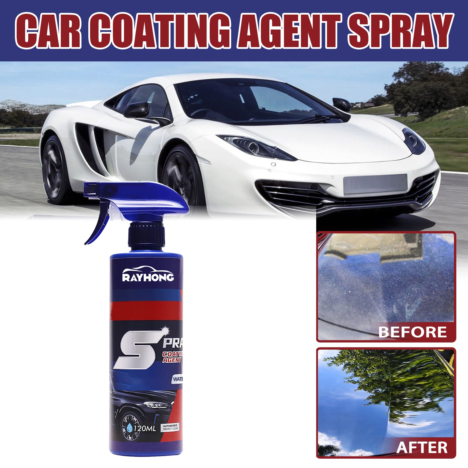 Auto Coating Spray, Auto Paint Maintenance Paint Decontamination And Brightening Nano Coating Spray Coating Agent