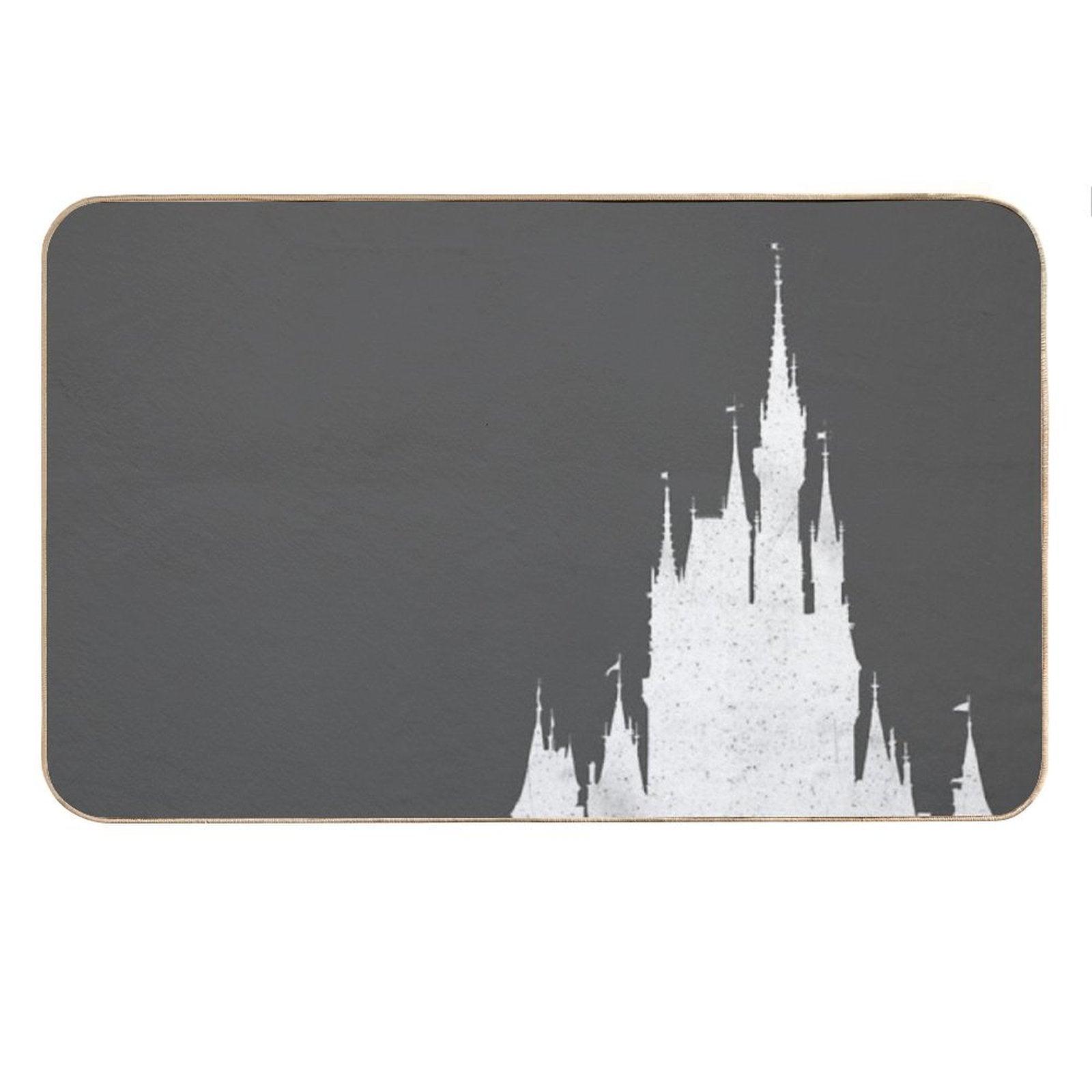 Magic Castle Silhouette Vintage Bath Mat