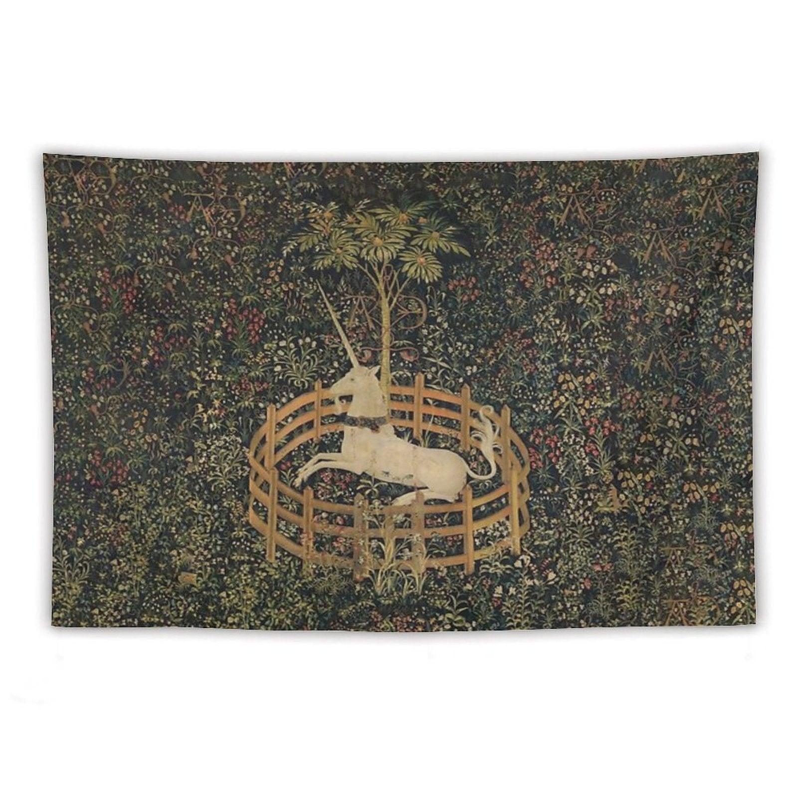 The Unicorn Tapestry (The Unicorn Is in Captivity And No Longer Dead) Tapestry