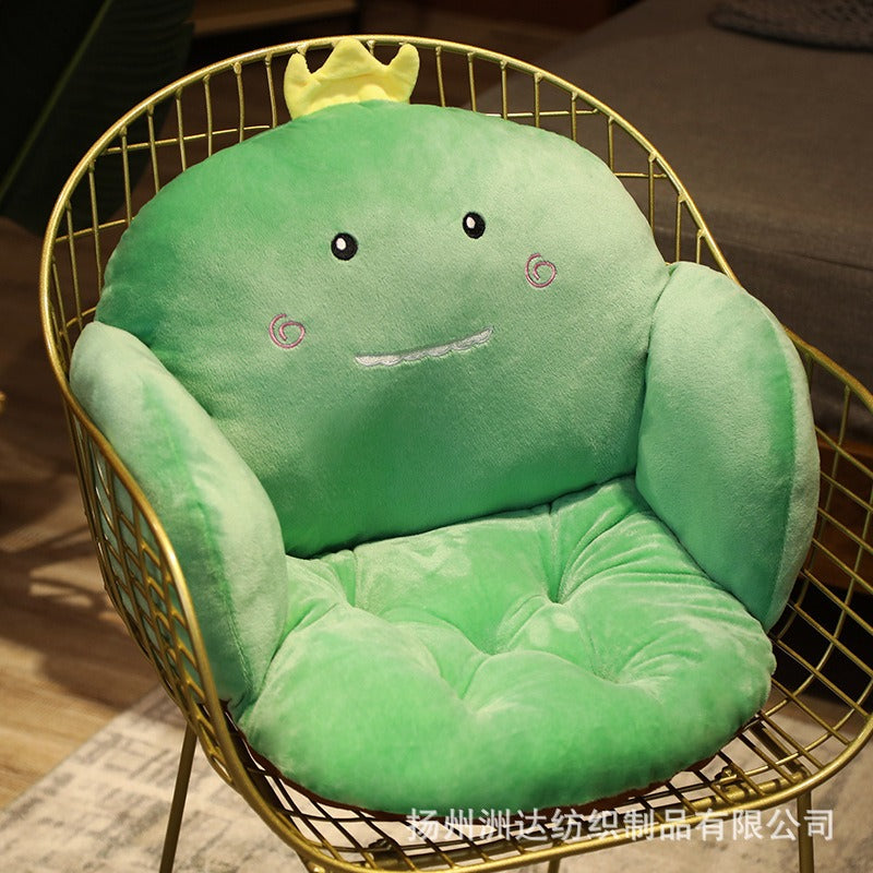 Cartoon animal connected seat cushion, integrated chair cushion, office sedentary student seat cushion