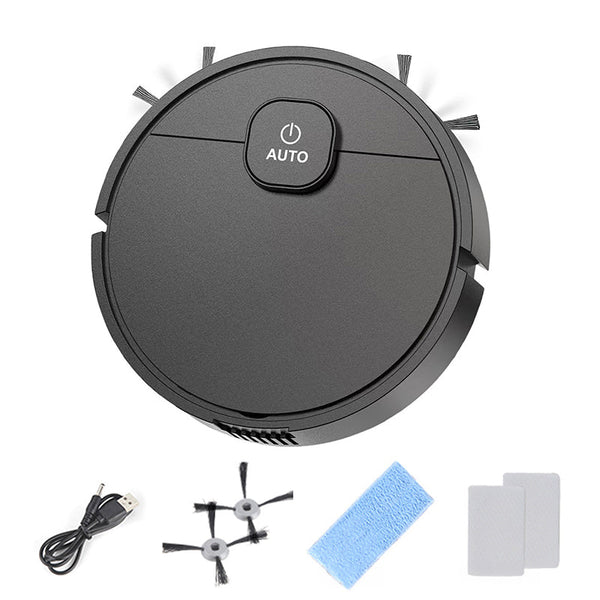 **3-in-1 Sweeping Robot: USB Charging, 1000Pa Suction, Auto-Clean for Pet Hair, Carpets & Floors** - Gifts for You 'n Me