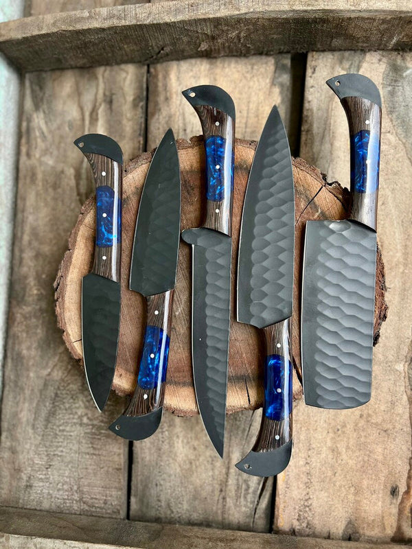 Handmade Damascus Steel Chef Knife Set – Perfect Wedding & Valentine’s Day Gift