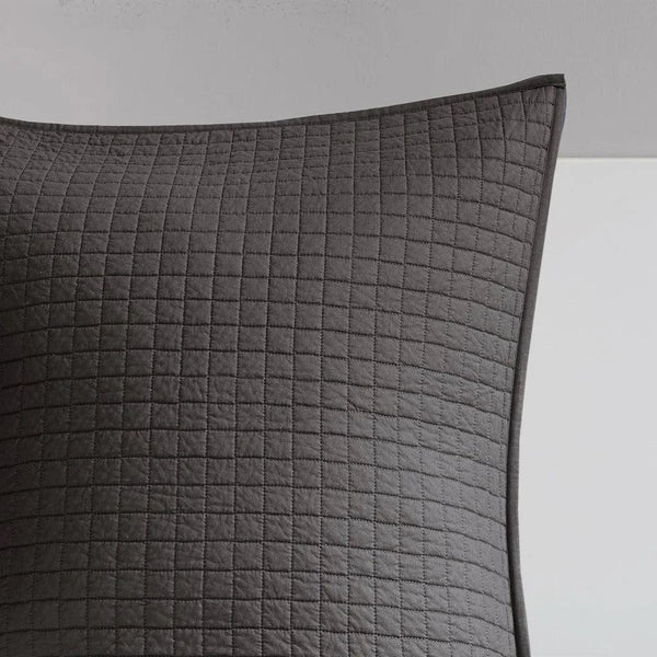 Brooklyn Cotton Jacquard Comforter Set with Euro Shams and Throw Pillows - Gifts for You 'n Me