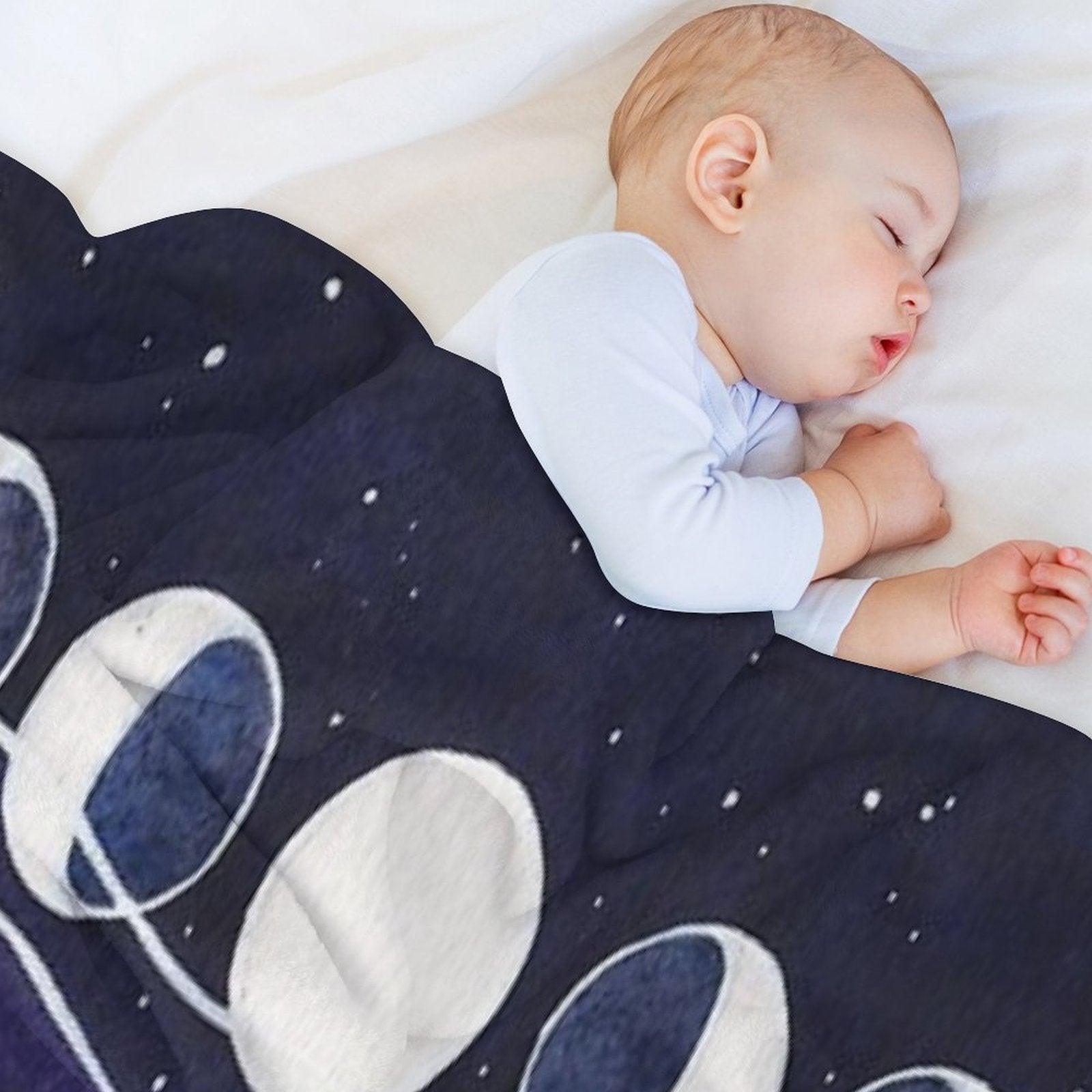 Purple Mountains And Moon Throw Blanket
