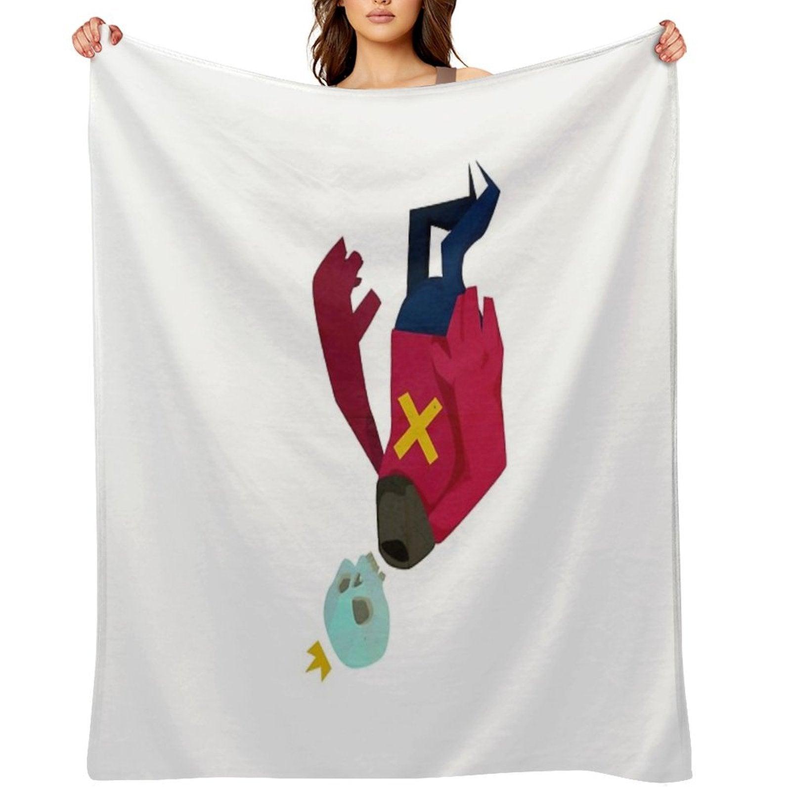 TheUpsideDownKingJr Throw Blanket
