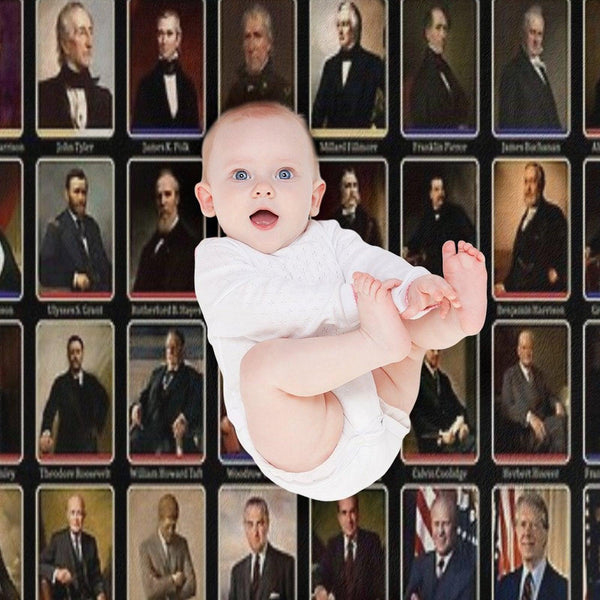 47 Presidents of The United States List (Updated - Including Trump) Throw Blanket