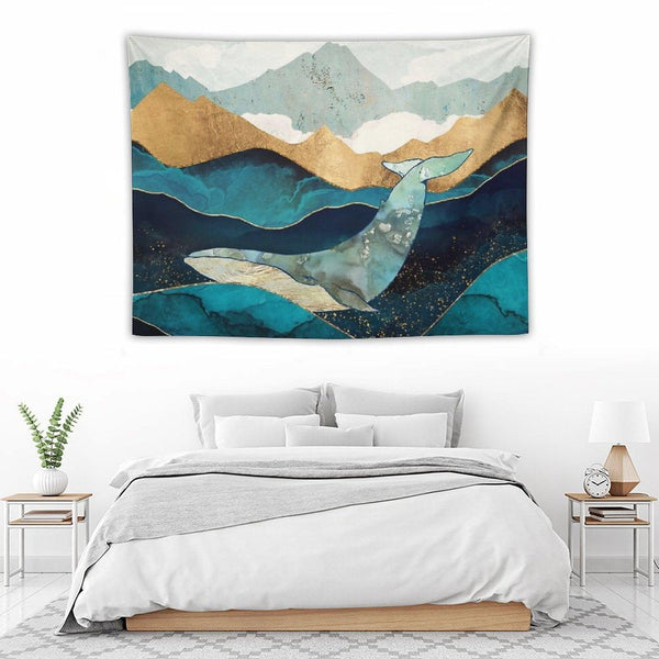 Blue Whale Tapestry