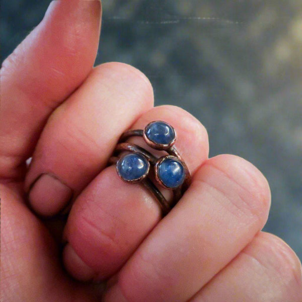 Handcrafted Copper Kyanite Ring Inner Peace | By Blackbird & Sage