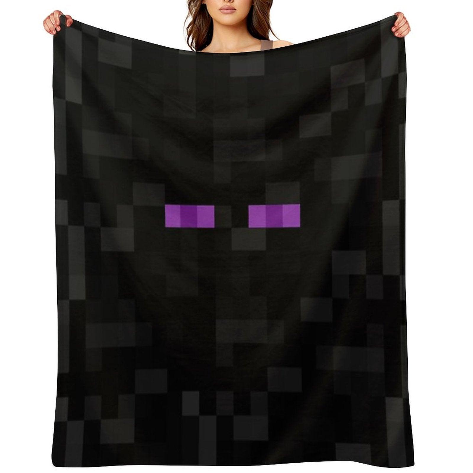Enderman Pattern Throw Blanket