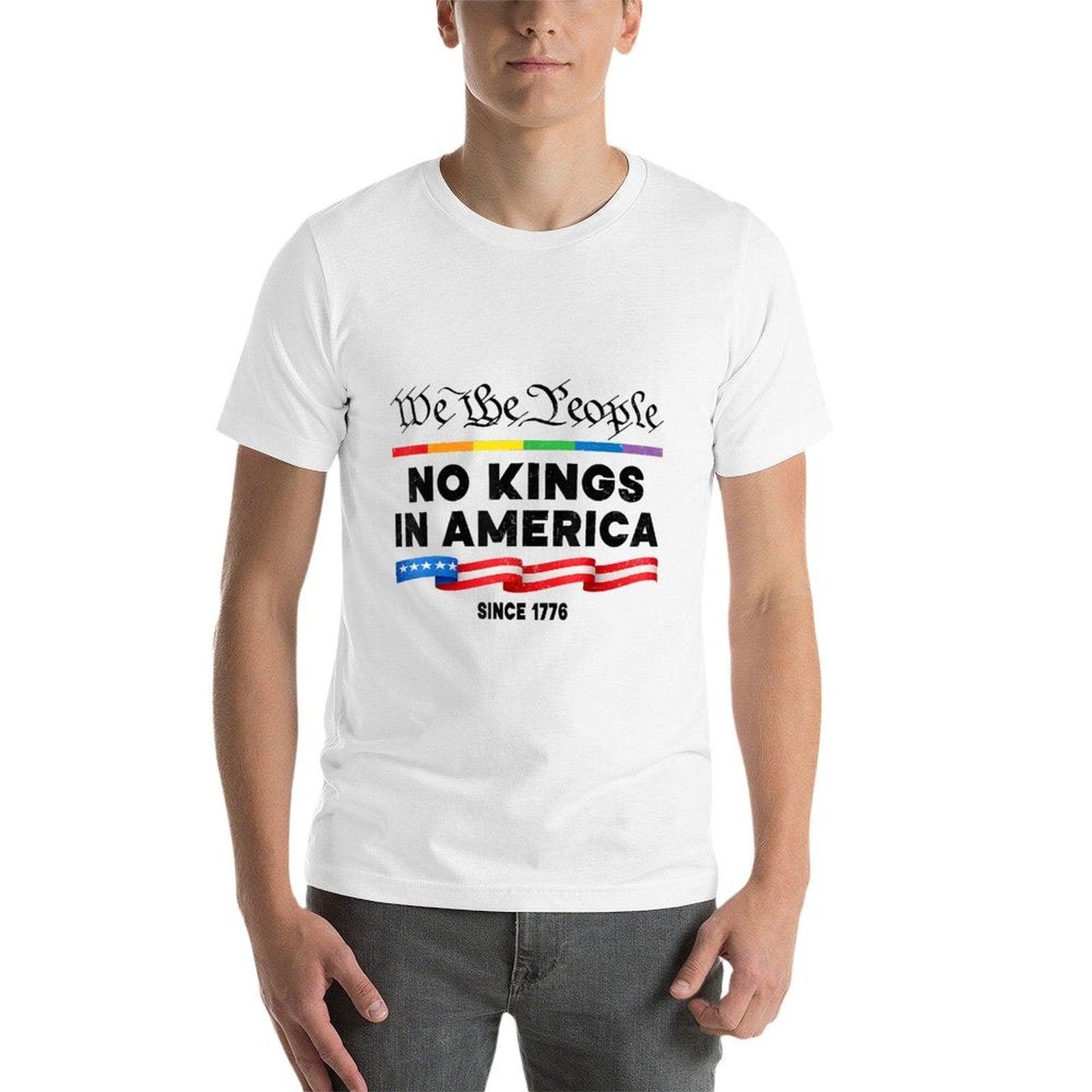 No Kings In America We The People Political Protest 4th July  Stretchy T-Shirt