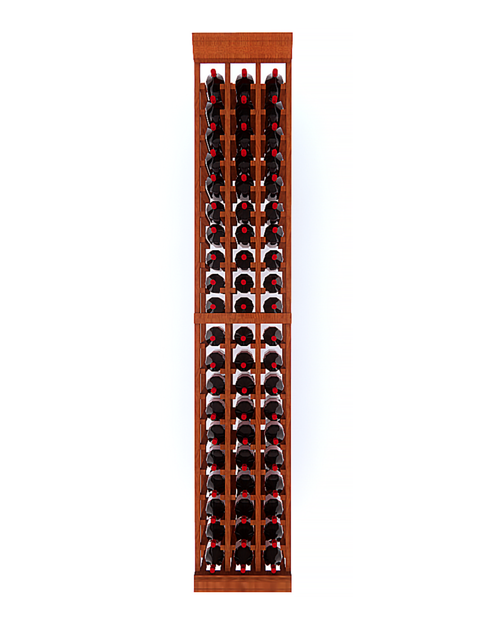 3 Column - 60 Bottle 6.5ft Wine Rack Kit