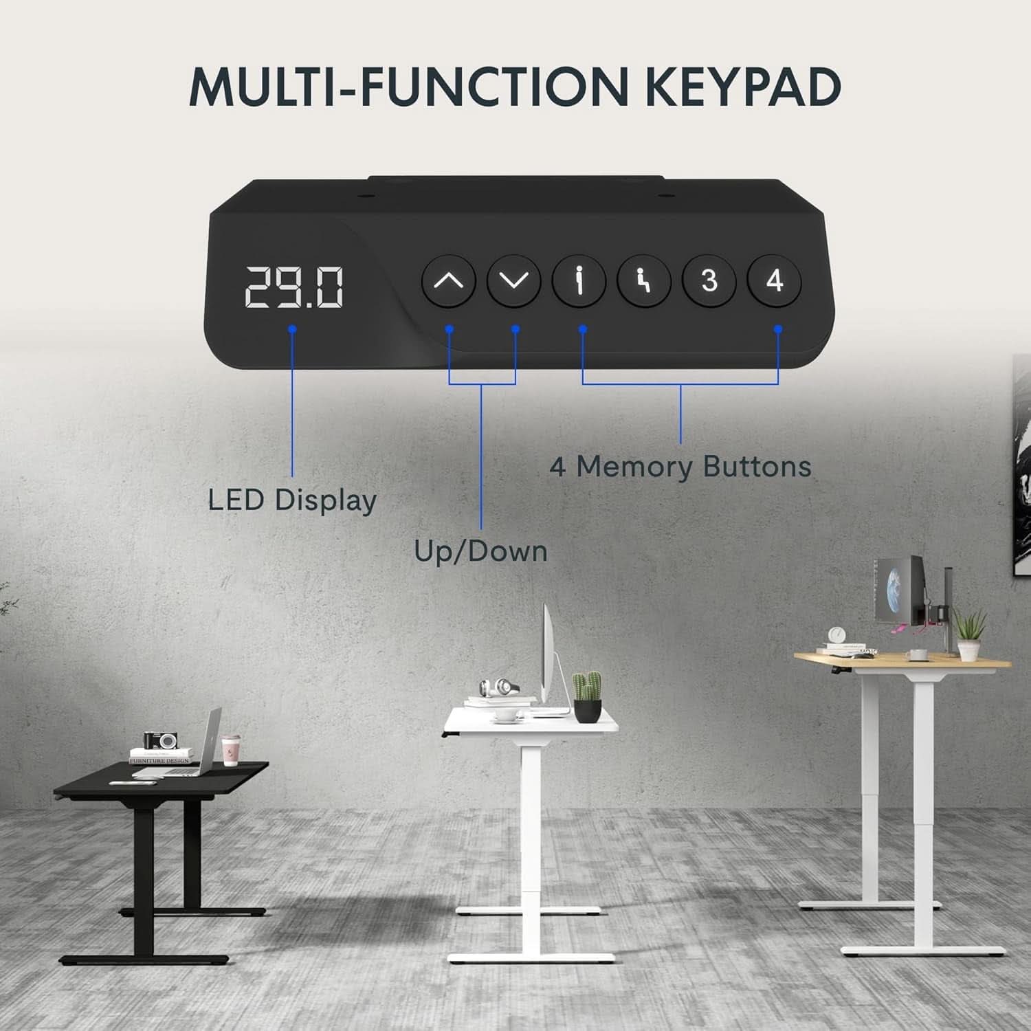 79 Inch Dual Motor Standing Desk With Memory Controller