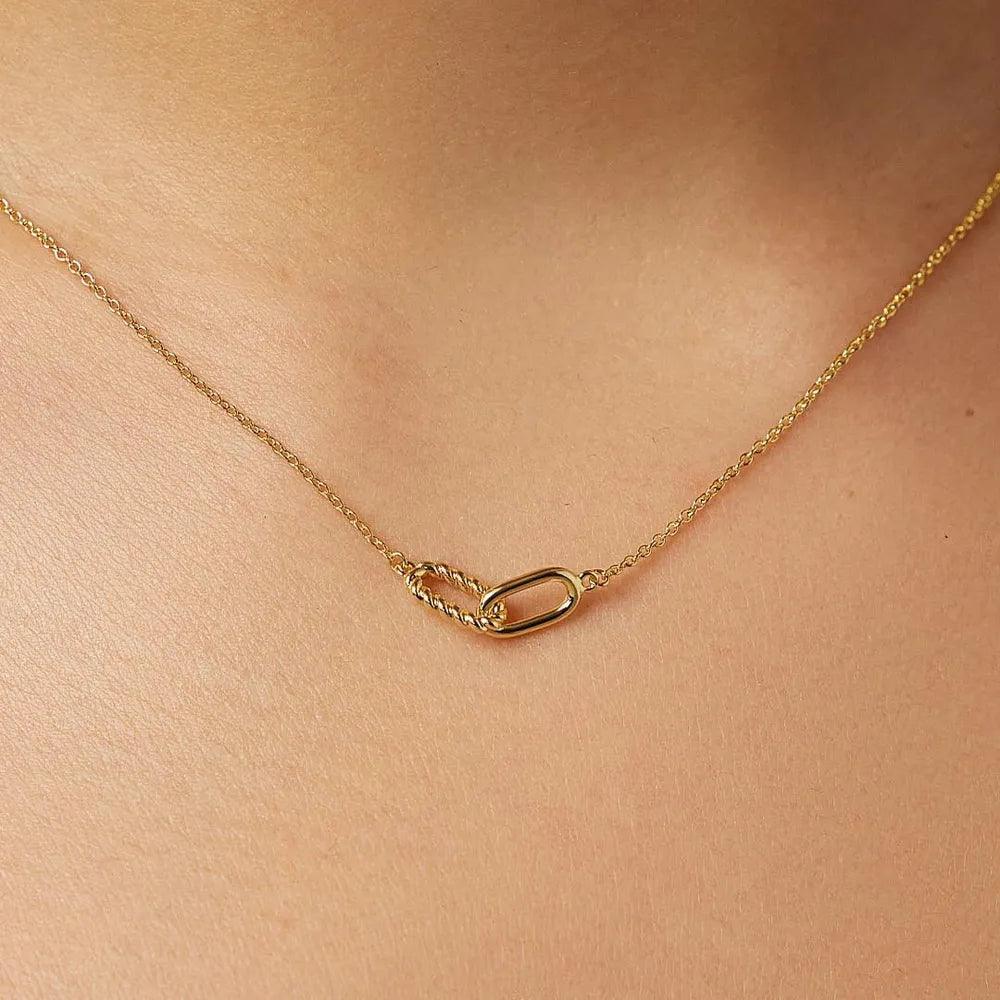 Interlocked Titanium Steel Necklace