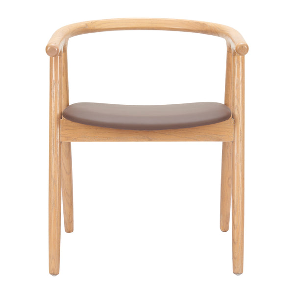 Peker Dining Chair (Set of 2) Brown & Natural