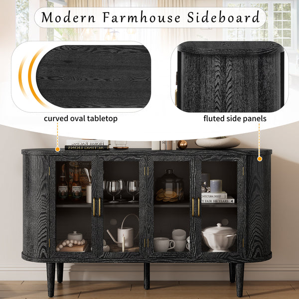Farmhouse Sideboard Cabinet with Storage BLAKHOM