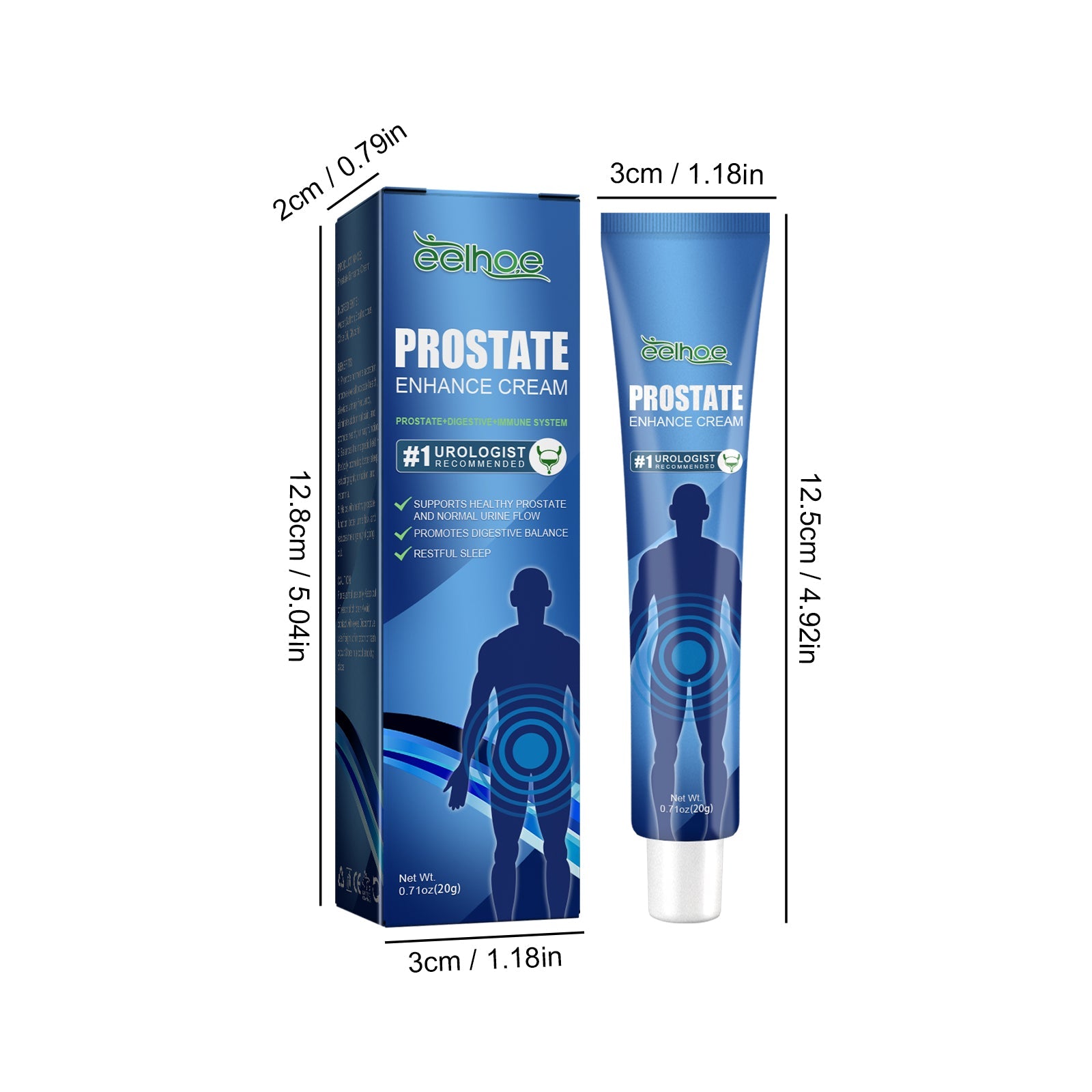 Prostate Enhance Cream, Body Care To Relieve Male Prost Discomfort Care Massage Topical Acupoint Cream