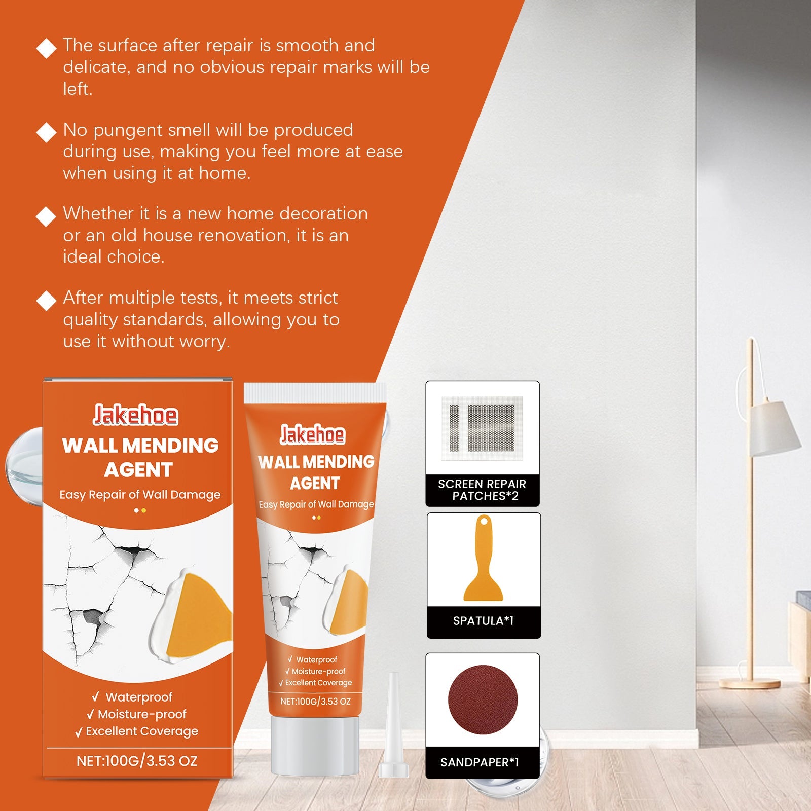 Wall Repair Kit Wall Hole Peeling Repair Wall Paste Cracked Nail Eye Wall Repair