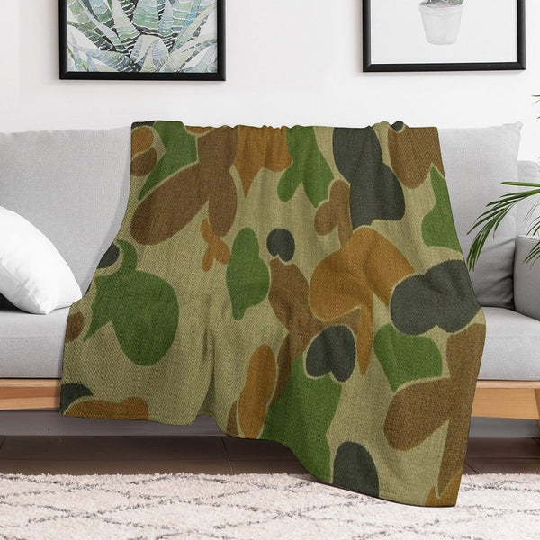 Auscam - Australian Army Camo Sustainable Throw Blanket
