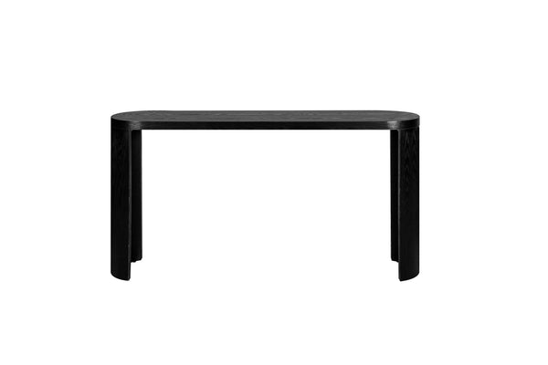 60'' Thick Top Entryway Table, Curved Legs, Support The Installation Of Inward-facing Or Outward-facing for Sofas, Entryway (Black) Vtng Furniture