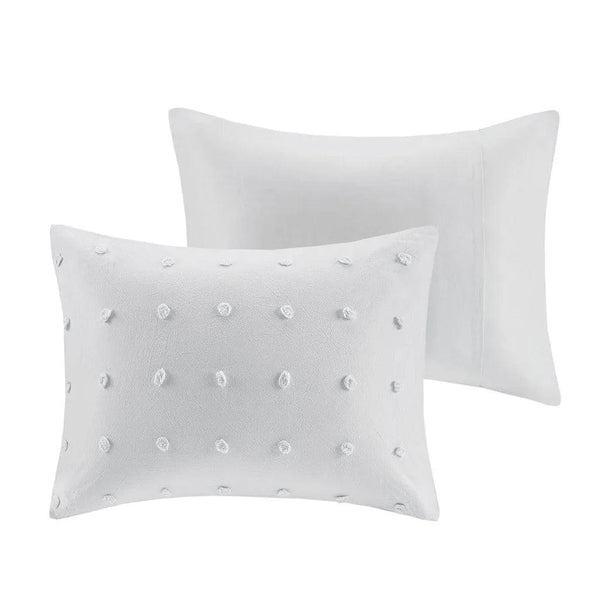 Brooklyn Cotton Jacquard Comforter Set with Euro Shams and Throw Pillows - Gifts for You 'n Me