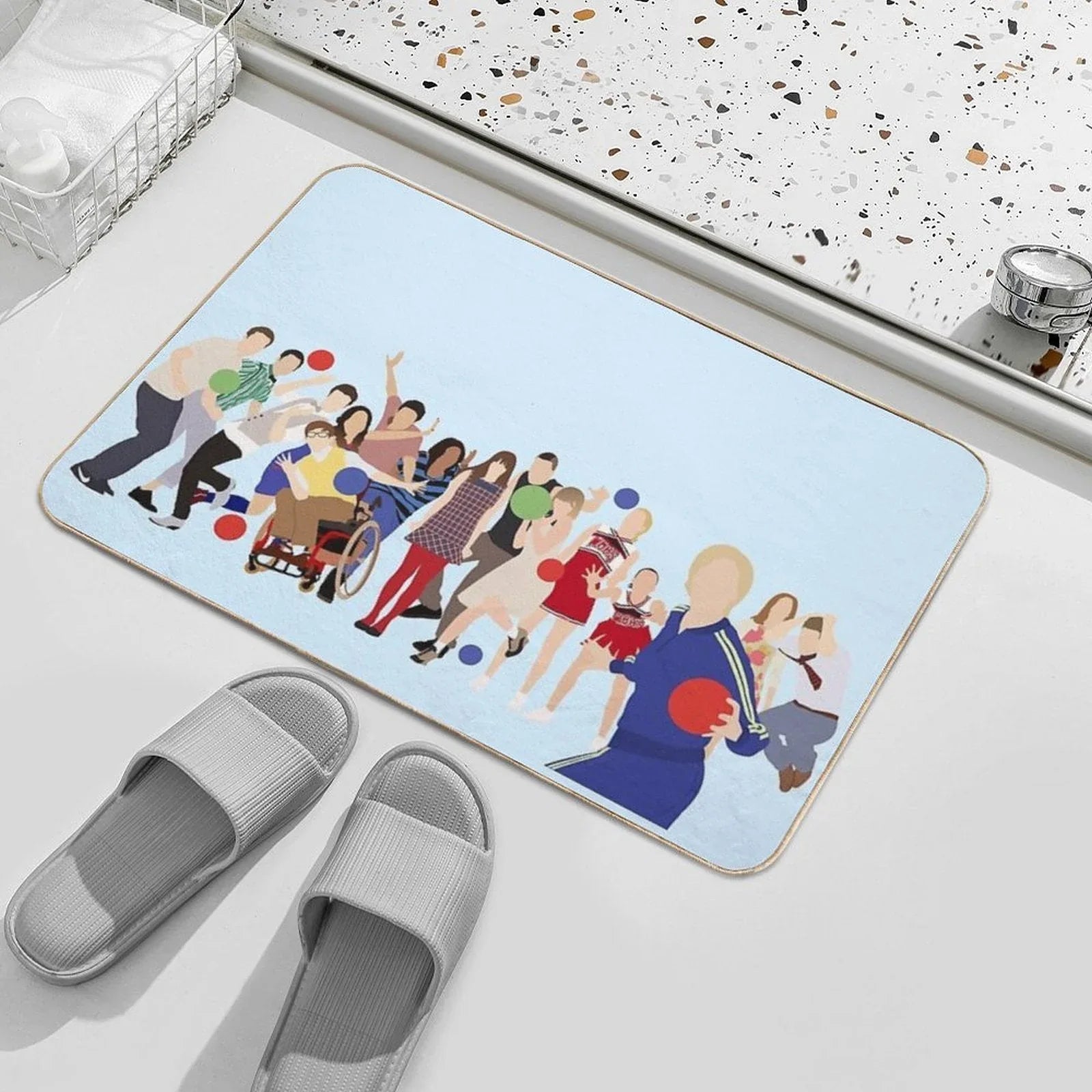 Glee Characters Bath Mat