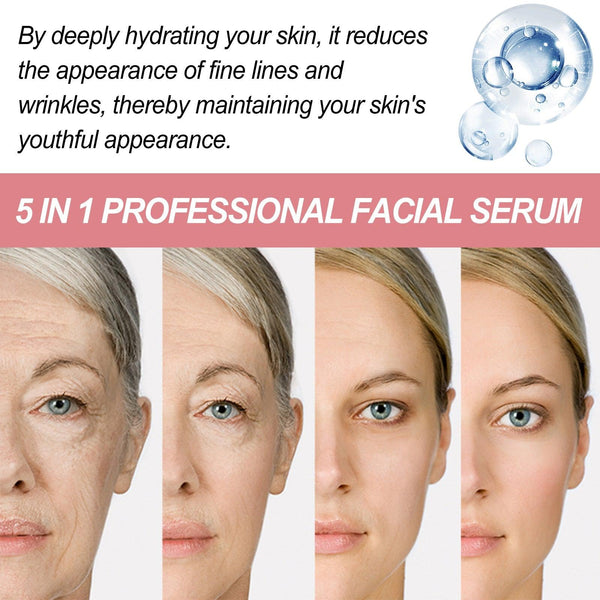 5 In 1 Face Essence Hydrating, Firming, Whitening, Whitening And Anti-Wrinkle Essence For Fine Lines
