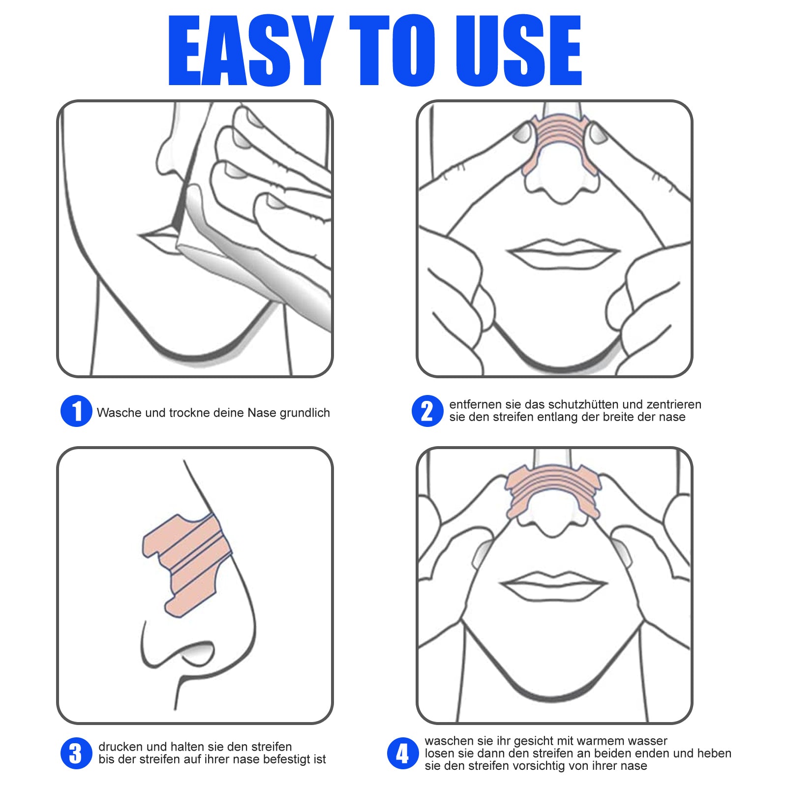 Relieves Nasal Obstruction Nasal Dilation Discomfort Relieves Sleep Disorders Snoring Nose Ventilation Patch